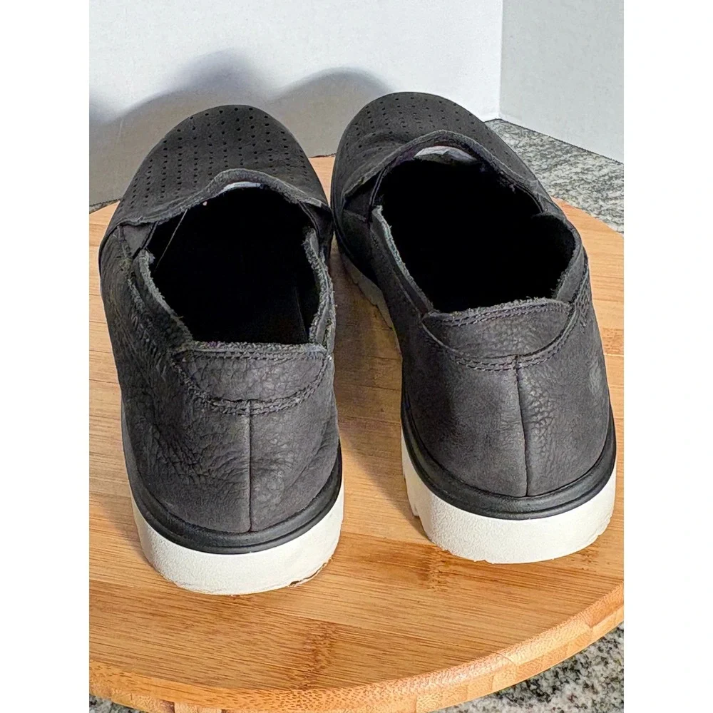 Merrell Mens J5000705 Black Perforated Leather Slip‎ On Shoes Size 14